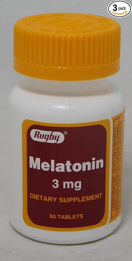 Rugby Melatonin Tablets, 3mg, 60ct