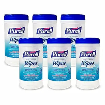 Purell Hand Sanitizing Wipes, Clean Refreshing Scent, 40 Count Hand Wipes Canister  - 9120-06-CMR