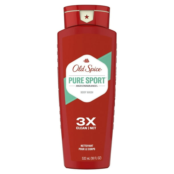 Old Spice High Endurance Body Wash for Men, Pure Sport Scent, 532 mL, Pure Sport
