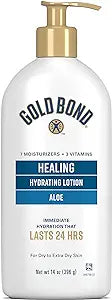 Gold Bond Healing Hydrating Lotion, 14 oz., With Aloe, Moisturizes, Immediate 24-Hour Hydration