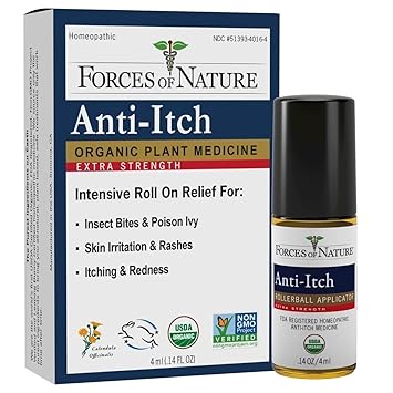 FORCES OF NATURE Organic Anti-Itch Extra Strength Roll On, 0.14 FZ
