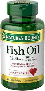 Nature's Bounty Fish Oil, 1200mg, Softgels, 60 ea