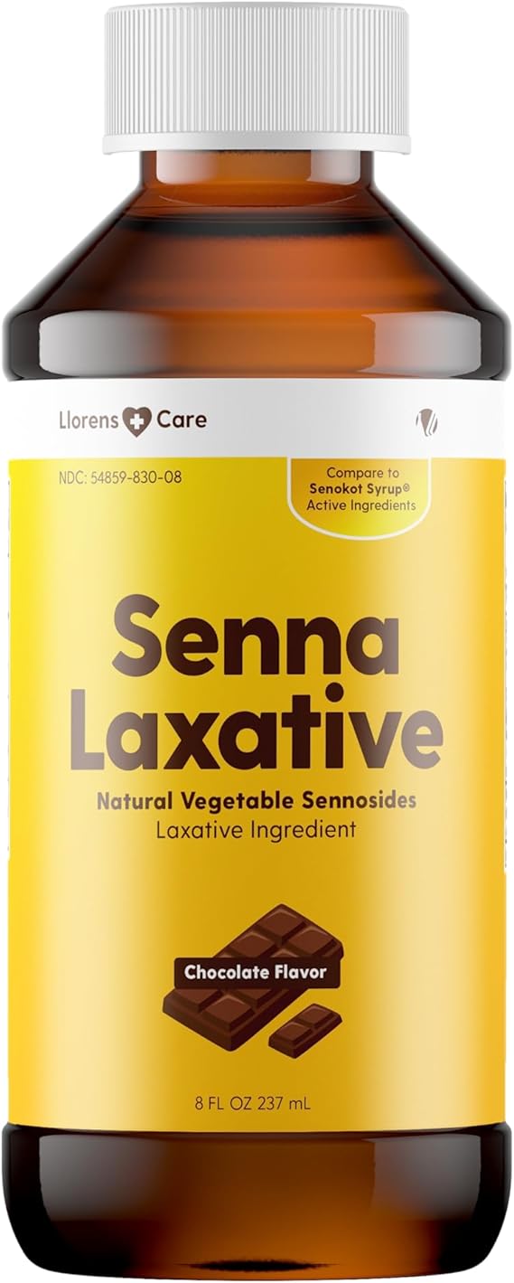 Senna Liquid Sennosides Senna Laxative by Llorens Care 8.8 mg. 5 mL. Made from Natural Sennosides. Liquid Laxative Alleviate Constipation & Provide Relief. Compared to Senokot. Senna Syrup