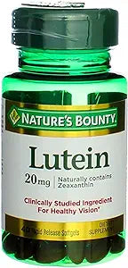 Nature's Bounty Lutein -- 20 mg - 40 Softgels