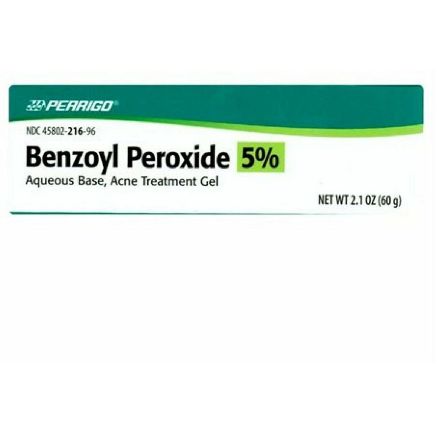 Perrigo 5% Benzoyl Peroxide Acne Treatment Gel, 2.1 Oz.