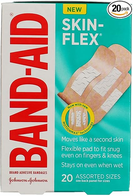 BAND-AID? Brand Skin-Flex? Bandages Assorted, 20 Count
