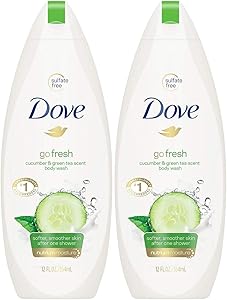 Dove Body Wash 11 Ounce Go Fresh Cucumber & Green Tea, 11 Fl Oz