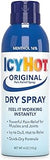 Icy Hot Pain Relief Dry Spray, Maximum Strength with Menthol, 4 Ounces