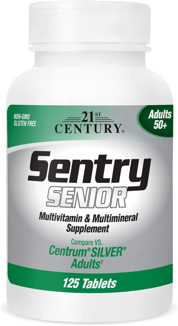 21st Century Sentry Senior Tablets, 125-Count (22390)