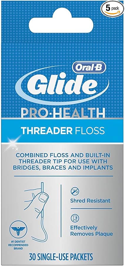 Glide Threader Floss, 30 Single-Use   ets each 
