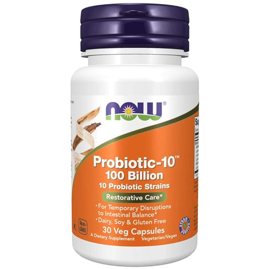 Now Foods, Probiotic-10, 100 Billion, 30 Veg Capsules