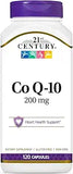 21st Century Co Q10 200 mg Capsules, 120 Count (27435)