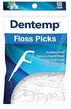 Dentemp Disposable Floss/Picks Mint 50 Each
