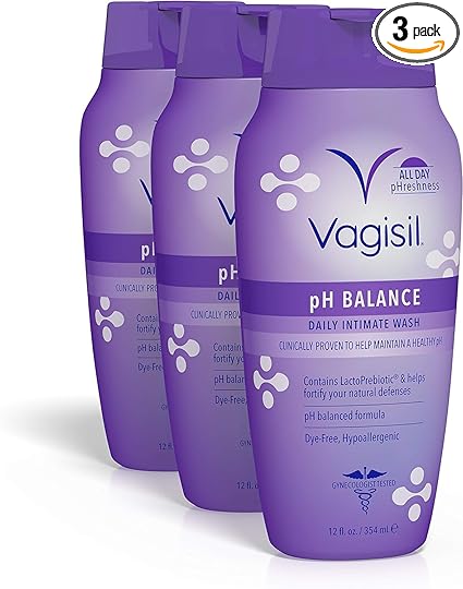 Vagisil Feminine Wash for Intimate Area Hygiene, pH Balance, Gynecologist Tested, Hypoallergenic, 12 oz
