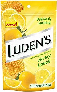 Luden's Throat Drops Honey Lemon - 25 ct