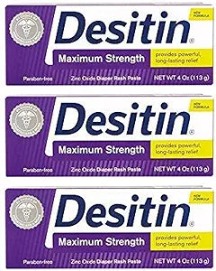 Desitin Maximum Strength Diaper Rash Paste 4 oz tube