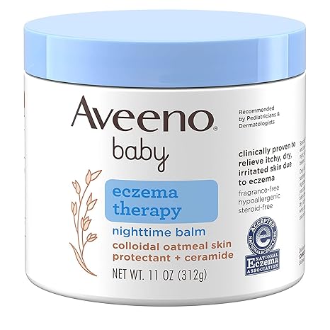 Aveeno Baby Eczema Therapy Night-Time Balm 11 Ounce Jar (325ml)