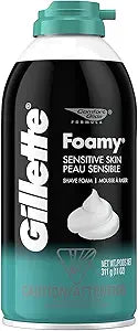 Gillette Foamy Shaving Cream, Sensitive Skin, 11 Ounce