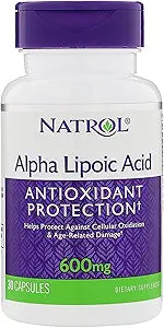 Natrol Alpha Lipoic Acid 600 Mg, 30 count