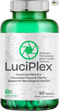 Brain Booster Supplement for Focus, Memory, Clarity, Energy & Mood 60 Tabs - 100% Drug-Free & Clinically Tested Brain Supplement ·Brain Fog Supplements & Memory Booster Supplement w/VIT D3