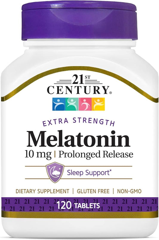 21st Century Melatonin 10 Mg Prolonged Release, 120 Count