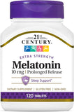 21st Century Melatonin 10 Mg Prolonged Release, 120 Count