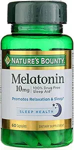 Nature's Bounty Melatonin 10mg Capsules, 60 Count