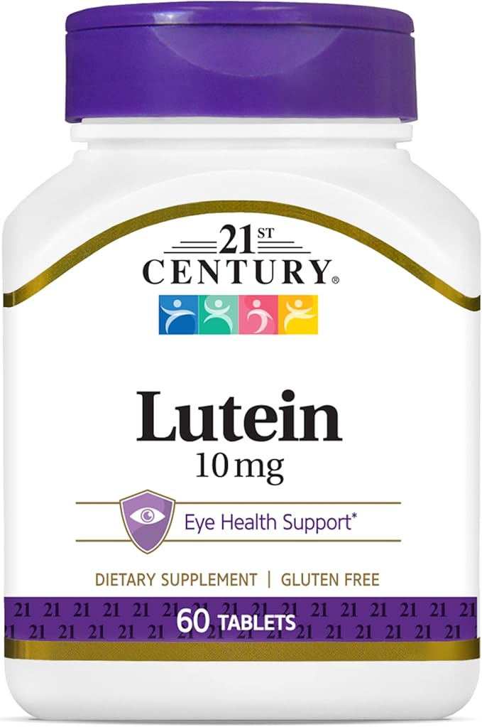 21st Century Lutein 10 mg Tablets, 60 Count