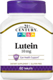 21st Century Lutein 10 mg Tablets, 60 Count