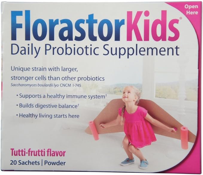 Biocodex Florastor Kids Probiotic Sachets, 20 Count