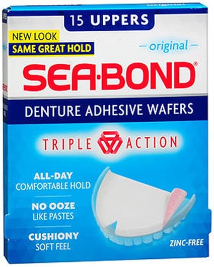 SEA-BOND Denture Adhesive Seals Uppers Original, 30 Each