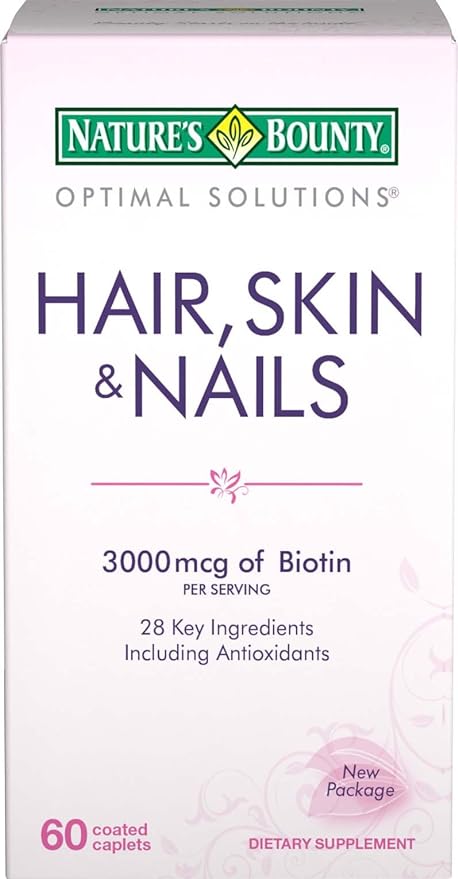 Nature's Bounty Hair, Skin and Nails Formula, 60 Coated Caplets