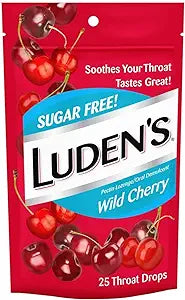 Luden's Throat Drops Sugar Free Wild Cherry 25 EA -  