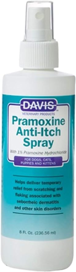 Davis Pramoxine Anti-Itch Spray for Dogs and Cats, 8 oz