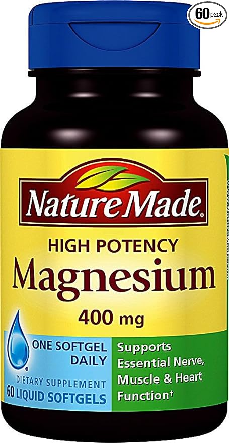 Nature Made High Potency Magnesium 400 mg Softgel