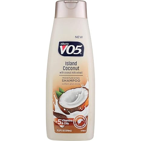 VO5 Moisturizing Shampoo - 12.5 Fl Oz - Island Coconut Leaves Hair Looking Vibrant and Beautiful, White