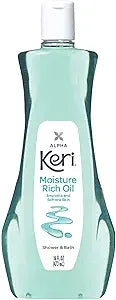 Keri Shower & Bath Moisture Rich Oil, Delicate, 16 Fl Oz