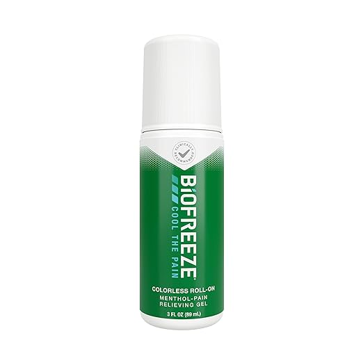 Biofreeze Pain Relief Gel, Arthritis Pain Reliver, Knee & Lower Back Pain Relief, Sore Muscle Relief, Neck Pain Relief, Pharmacist Recommended, FSA Eligible, 3 FL OZ Biofreeze Menthol Gel