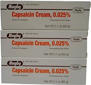 RUGBY LABORATORIES Capsaicin 0.025% Cream 3/21 - R