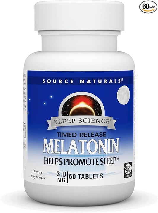 Source Naturals Sleep Science Melatonin* - 3 mg, 60 Time Released Tablets