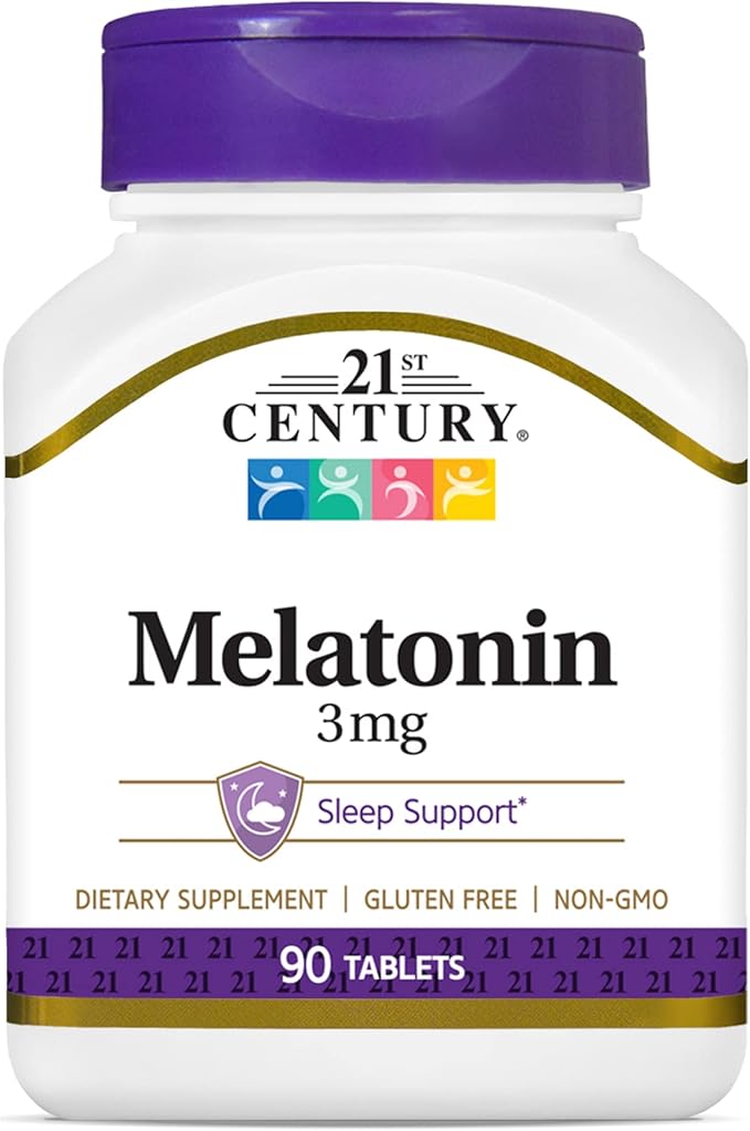 21st Century Melatonin 3 mg Tablets, 90 Count