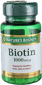 Nature's Bounty Biotin 1000 mcg Tablets 100