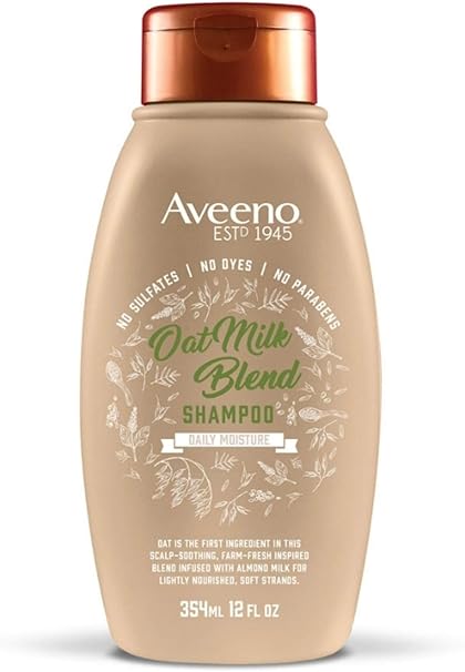 Aveeno Shampoo Oat Milk Blend 12 Ounce (Moisture) (354ml)