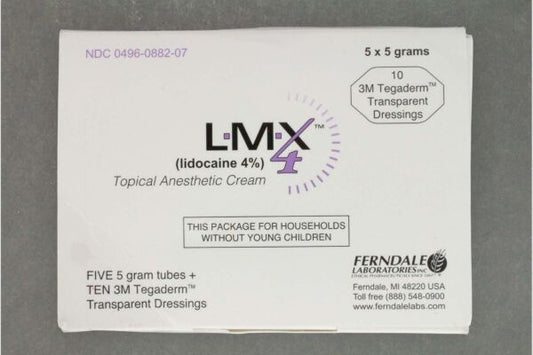 Topical Pain Relief LMX? 4 Plus? 4% Strength Lidocaine Cream 0.17 oz.
