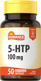 Sundance 5-HTP 100mg | 50 Quick Release Capsules | Non-GMO & Gluten Free Supplement