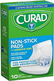 Curad Non-Stick Pads, 3 Inches X 4 Inches 10 Count