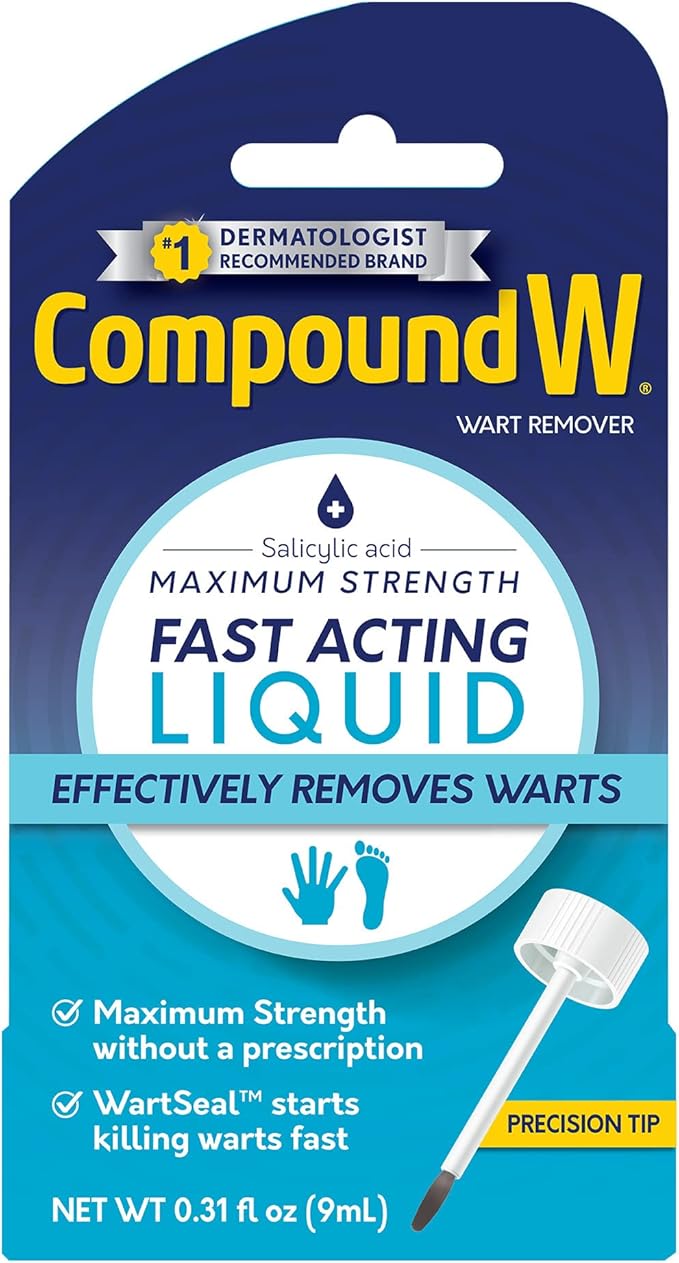 Compound W Maximum Strength Fast Acting Liquid Wart Remover, 0.31 fl oz