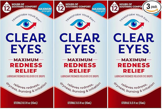 Clear Eyes Maximum Redness Eye Relief Eye Drops, 0.5 Fl Oz