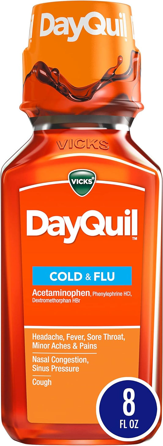 Vicks DayQuil Cold & Flu Relief Liquid 8 fl oz (OLD)