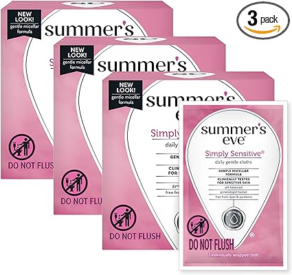 Summer's Eve Feminine Cleansing Wipes, Simply Sensitive, 16 Count
